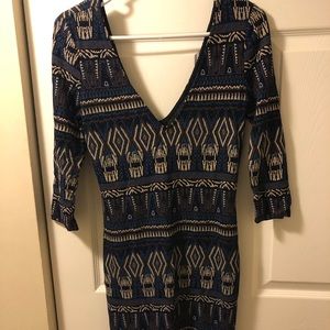 Printed bodycon dress